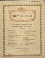 [1911] Liebesfreud : piano solo